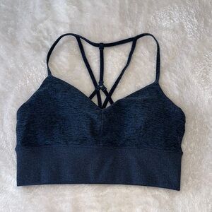 ALO Yoga Black Strappy Sports Bra